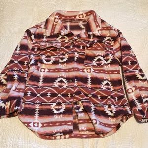 BRAND NEW SHEIN XL fleece Aztec Shacket.
